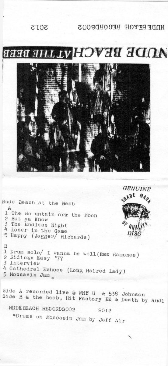 Nude Beach: "At the Beeb" Tape